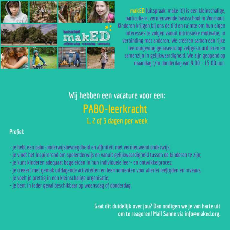 Vacature PABOer